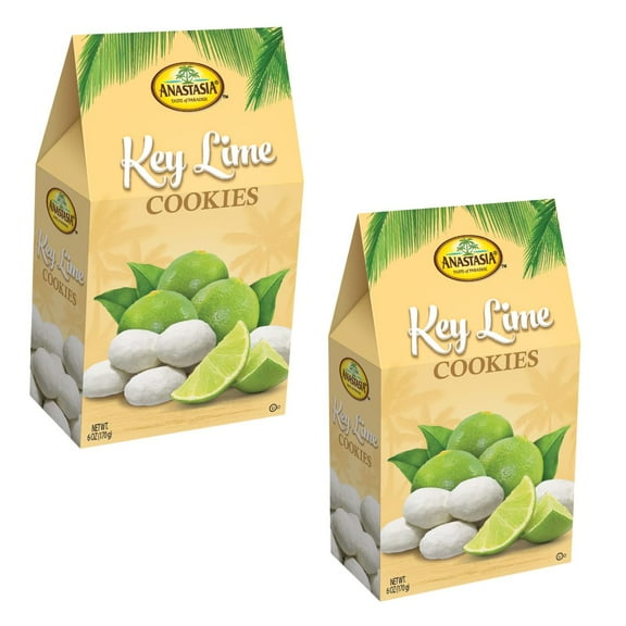 Anastasia All Natural Key Lime Cookie with Sugar Powder 6oz, (2 Pack) wending cookies