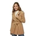thumbnail image 1 of Anastasia Fashions - Womens Winter Double Breasted Belted Jacket Camel Size 4, 1 of 5