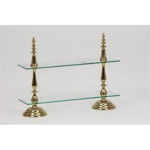 Anastasia Rectangular 2-Tier Tray-21' High , Tray:26x7'