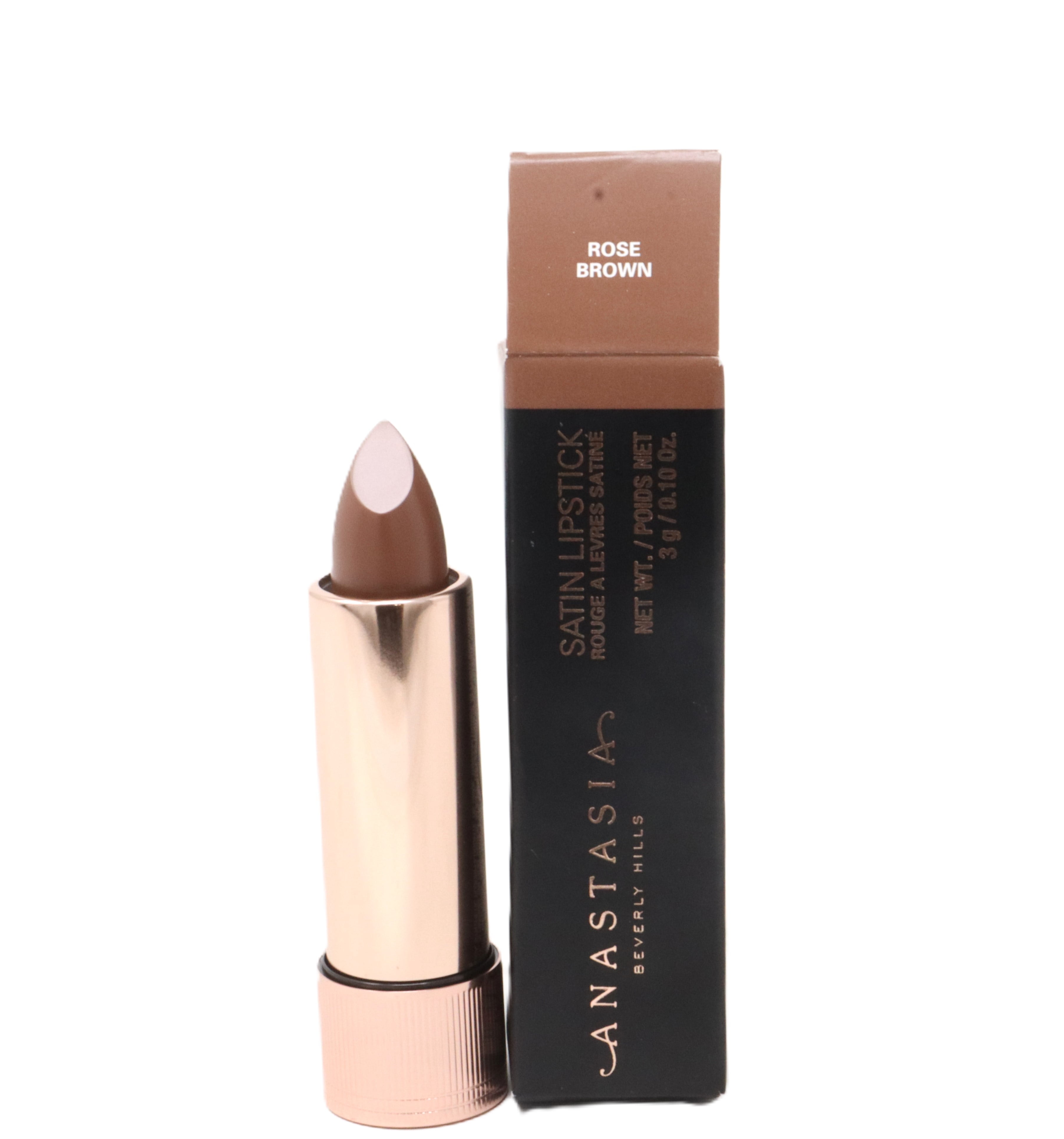 Anastasia Satin Lipstick Rose Brown 0.10oz/3g New With Box
