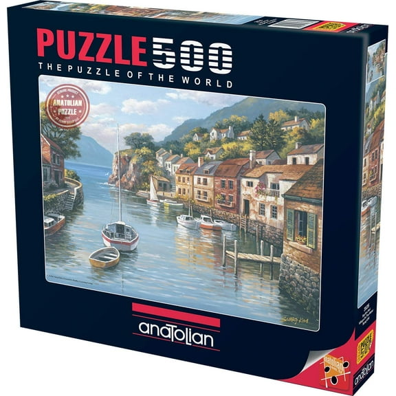 Anatolian 500 Piece Puzzle - Village on The Water Puzzle, Multicolor (PER3535)