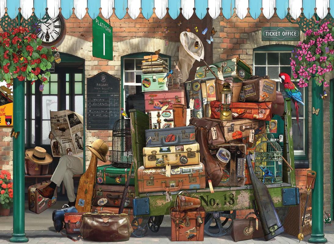 At the Train Station 1000 Piece Jigsaw Puzzle - Walmart.com
