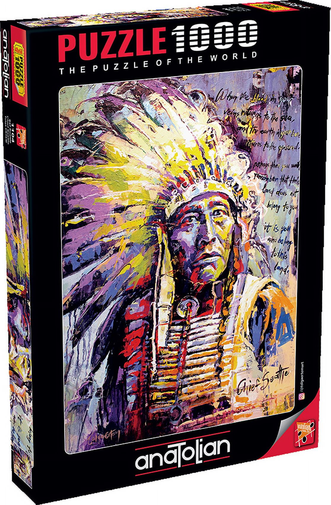 Anatolian Puzzle 1000 Pezzi - Multicolore, 66x48 Cm, Con Poster E Supporto Pezzi Persi
