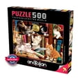 thumbnail image 1 of Anatolian Puzzle - Kittens in The Library - 500 Piece Jigsaw Puzzle #3618, Multicolor, 1 of 2