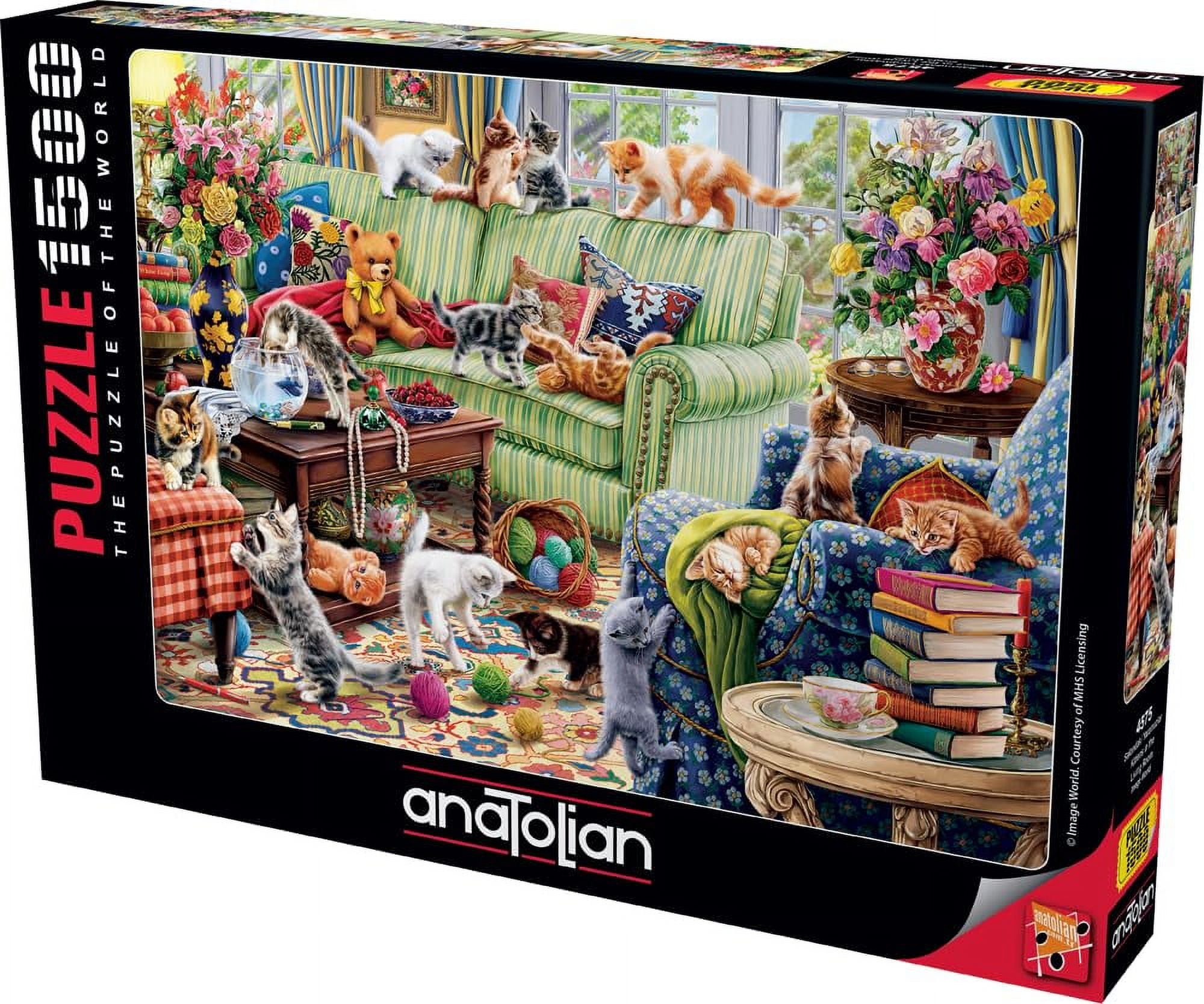 Anatolian Puzzle - Kittens in The Living Room, 1500 Piece Puzzle, 4575