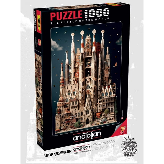 Anatolian Puzzle - La Sagrada Familia, 1000 Piece Puzzle, 1163