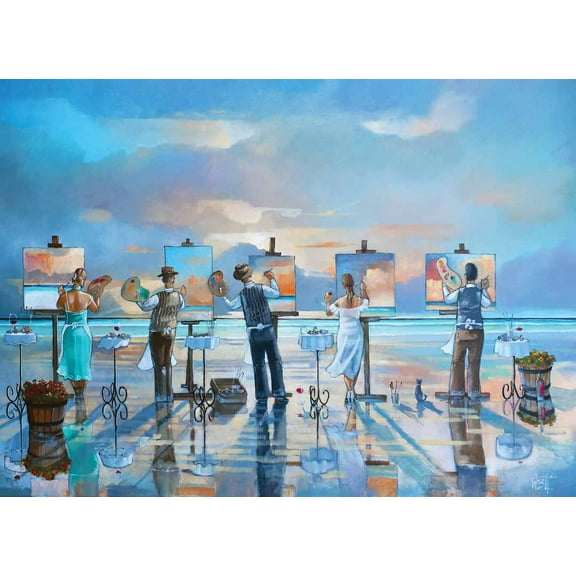 Anatolian Puzzle - Painting Up a Storm - 1000 pc Jigsaw Puzzle - # 1132