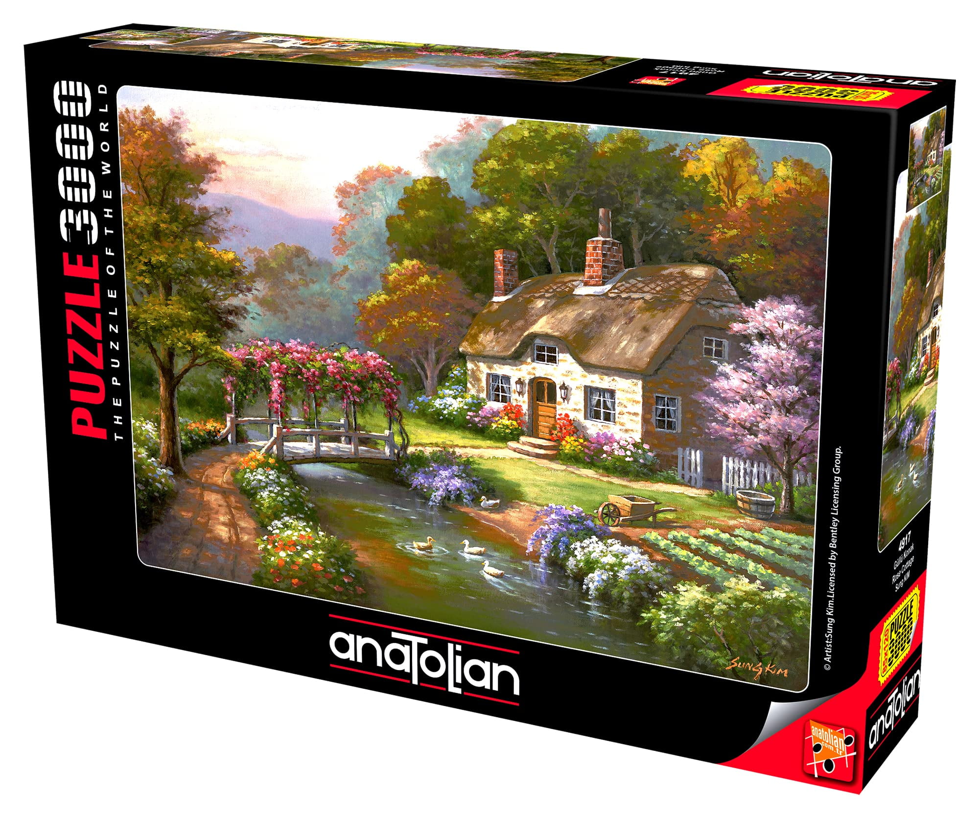 Anatolian Puzzle - Rose Cottage, 3000 Piece Jigsaw Puzzle #4917
