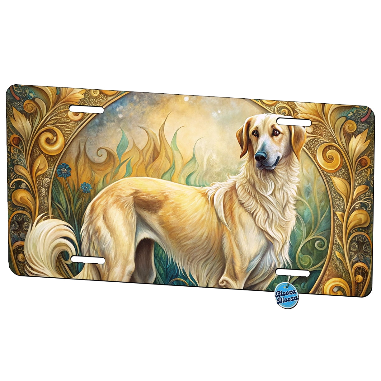 Anatolian Shepherd Dog Art Nouveau Metal Novelty License Plate ...