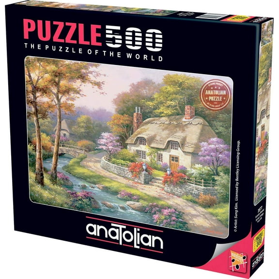Anatolian Spring Cottage Jigsaw Puzzle (500 Piece), Multicolor (PER3577)