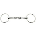 thumbnail image 1 of Anatomic Stainless Steel Loose Ring Dog Bone Snaffle Horse Bit 6" Mouth 35522E, 1 of 3