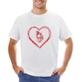 thumbnail image 1 of Anatomical Heart And Figured Heart Men’s Graphic T-shirt Vintage Short Sleeve Sport Tee White M, 1 of 5