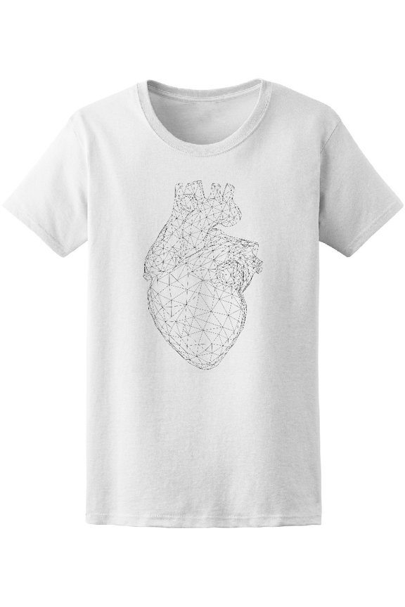 Anatomical Heart Grid T-Shirt Men -Image by Shutterstock, Male x-Large