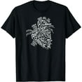 thumbnail image 1 of Anatomical Heart Medical White Word Cloud Line Art T-Shirt, 1 of 3