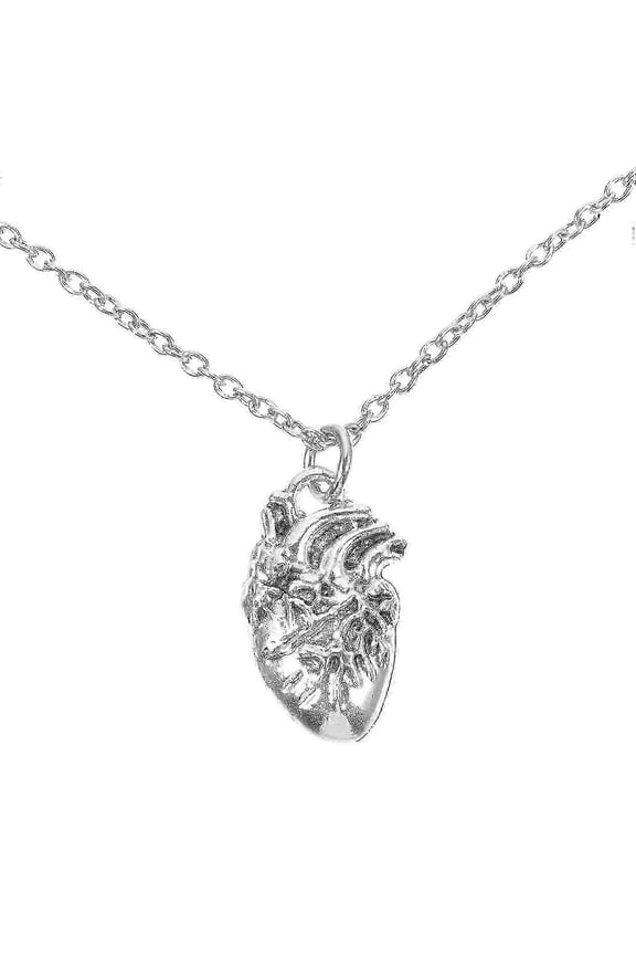 Anatomical Heart Necklace Charm Necklace Pendant Necklace Women Necklace Kewelryl