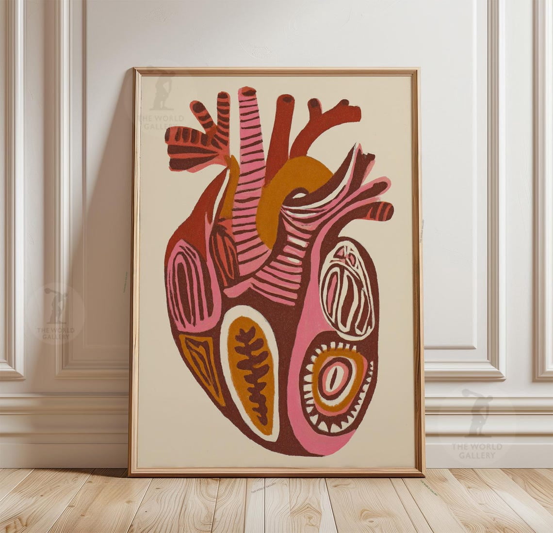 Abstract Organs Anatomical Heart Poster Abstract Colorful Organ Art Medical Decor ...