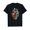 thumbnail image 1 of Anatomical Heart Shirt Floral Organ Cardiology Cardiac Nurse Vintage Men Women T-Shirt, 1 of 5