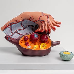 Anatomical Model Uterus Anatomical Model, 5 Times magnified Uterus Model Ovary Enlargement Model, Anatomical Medical Training aid