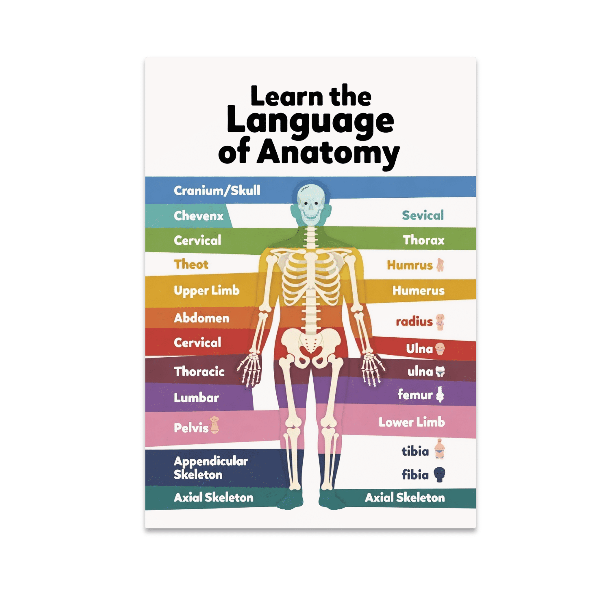 Anatomy Educational Wall Art - Learners of All Ages - 13x19 Poster ...