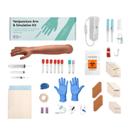 Anatomy Lab Venipuncture & IV Practice Simulation Arm Kit   Realistic Phlebotomy & IV Training Model for Nursing, EMT & Medical Students   Reusable Clinical Skills Trainer - Light