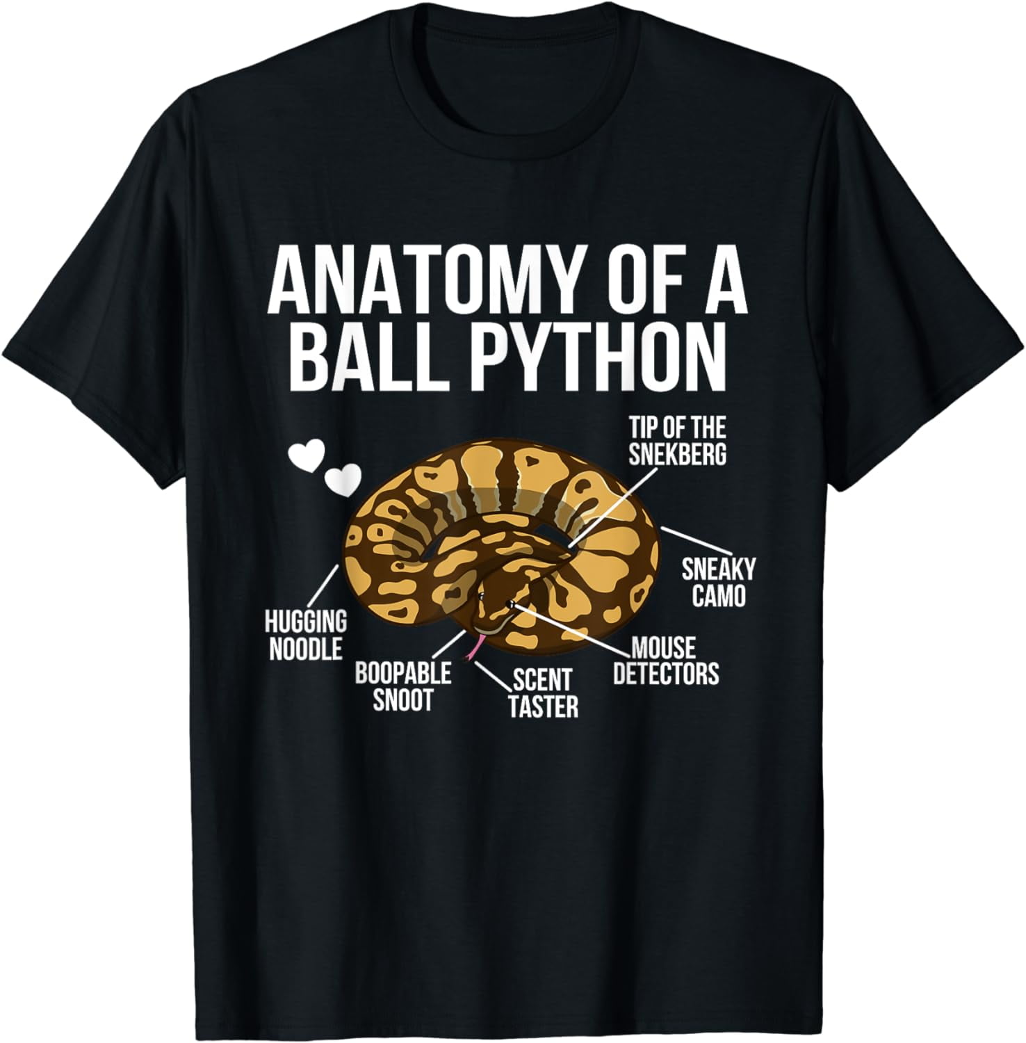 Anatomy Of A Ball Python Owner Ball Python Lover T-Shirt - Walmart.com
