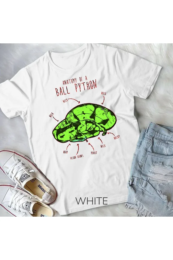 Anatomy Of A Banana Ball Python Reptile Snake Lover Unisex Tshirt