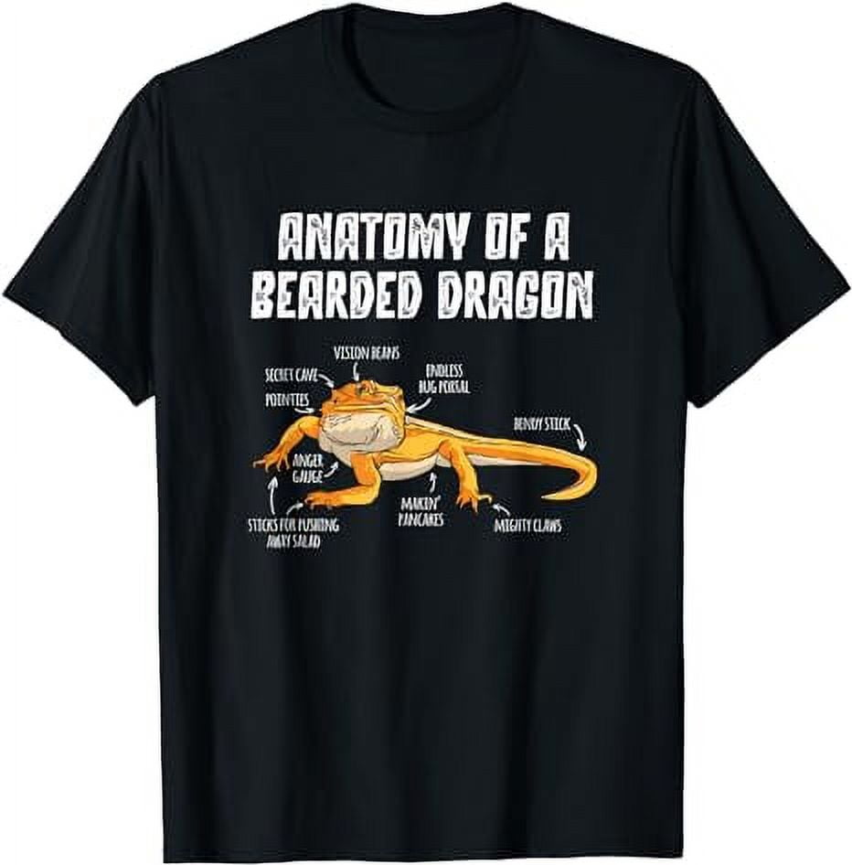 Anatomy Of A Bearded Dragon T-Shirt - Walmart.com