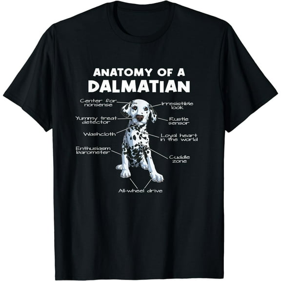 Anatomy Of A Dalmatian | Dog Funny Dalmatian T-Shirt