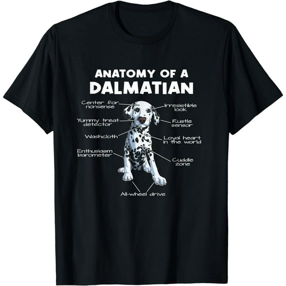 Anatomy Of A Dalmatian | Dog Funny Dalmatian T-Shirt