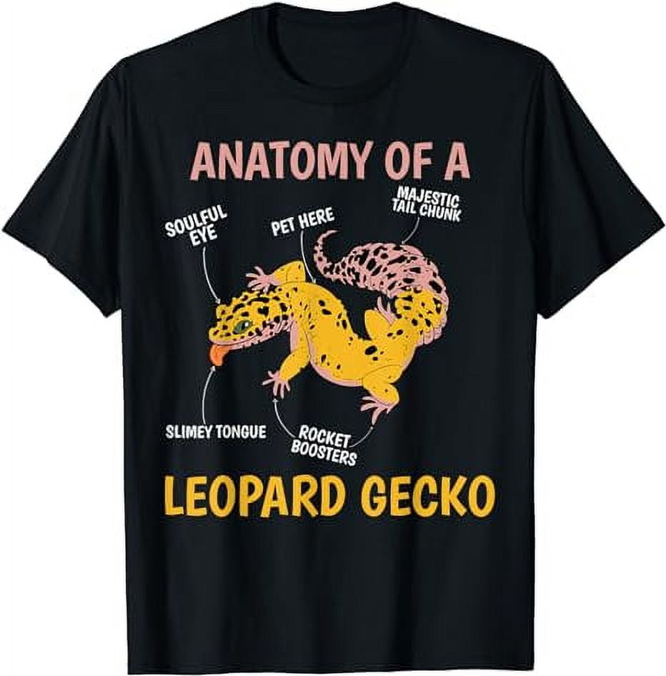 Anatomy Of A Leopard Gecko Mom Dad Reptile Leopard Gecko T-Shirt ...