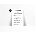 Anatomy Of A Letterform Typeface Poster Type Poster Graphic Designer ...