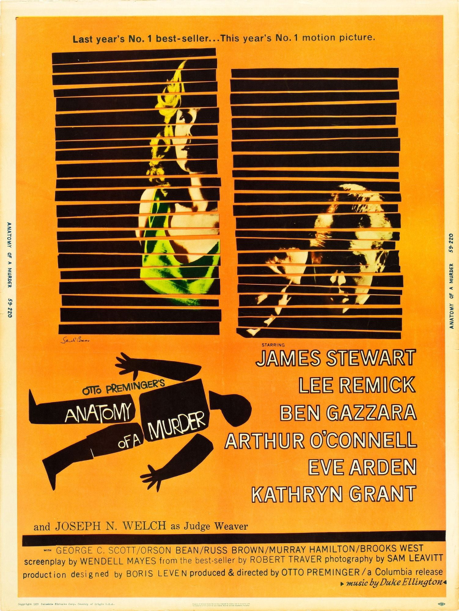 Anatomy Of A Murder Canvas Art -  (11 x 17)