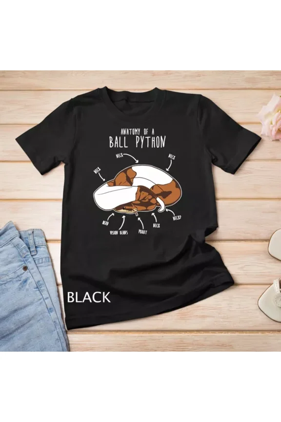 Anatomy Of A Piebald Ball Python, Funny Reptile Snake Lover Unisex T-Shirt