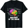 thumbnail image 1 of Anatomy Of The Brain - Medical Science and Physiology T-Shirt, 1 of 3