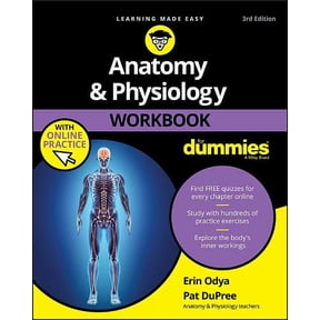 Anatomy & Physiology Workbook for Dummies with Online Practice, (Paperback)