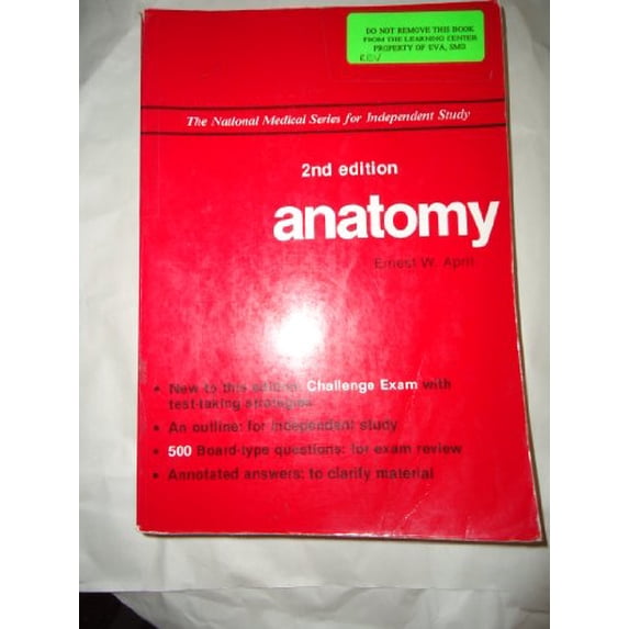 Pre-Owned National Medical Series: Anatomy (Paperback) 068306200X 9780683062007