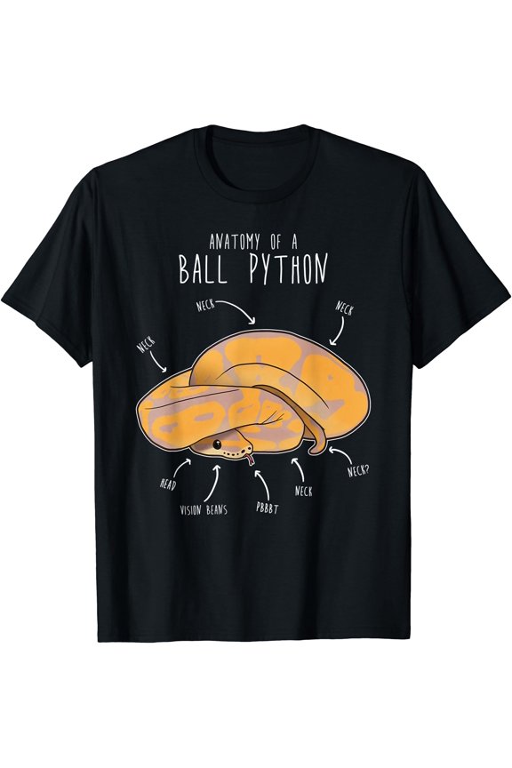 Anatomy of a Banana Ball Python, Funny Reptile Snake Lover T-Shirt, Unisex T-Shirt