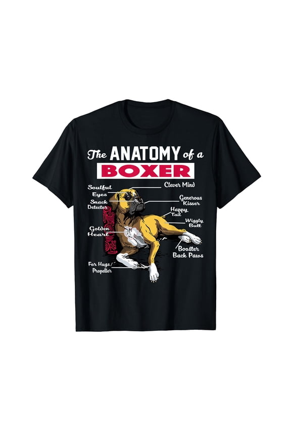 Anatomy of a Boxer Dog shirt - Funny Shirt for Boxer lover