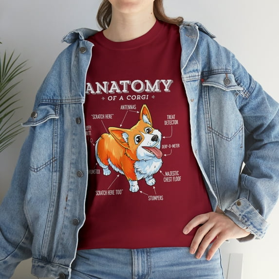 Anatomy of a Corgi Funny Corgis Dog Puppy T-Shirt