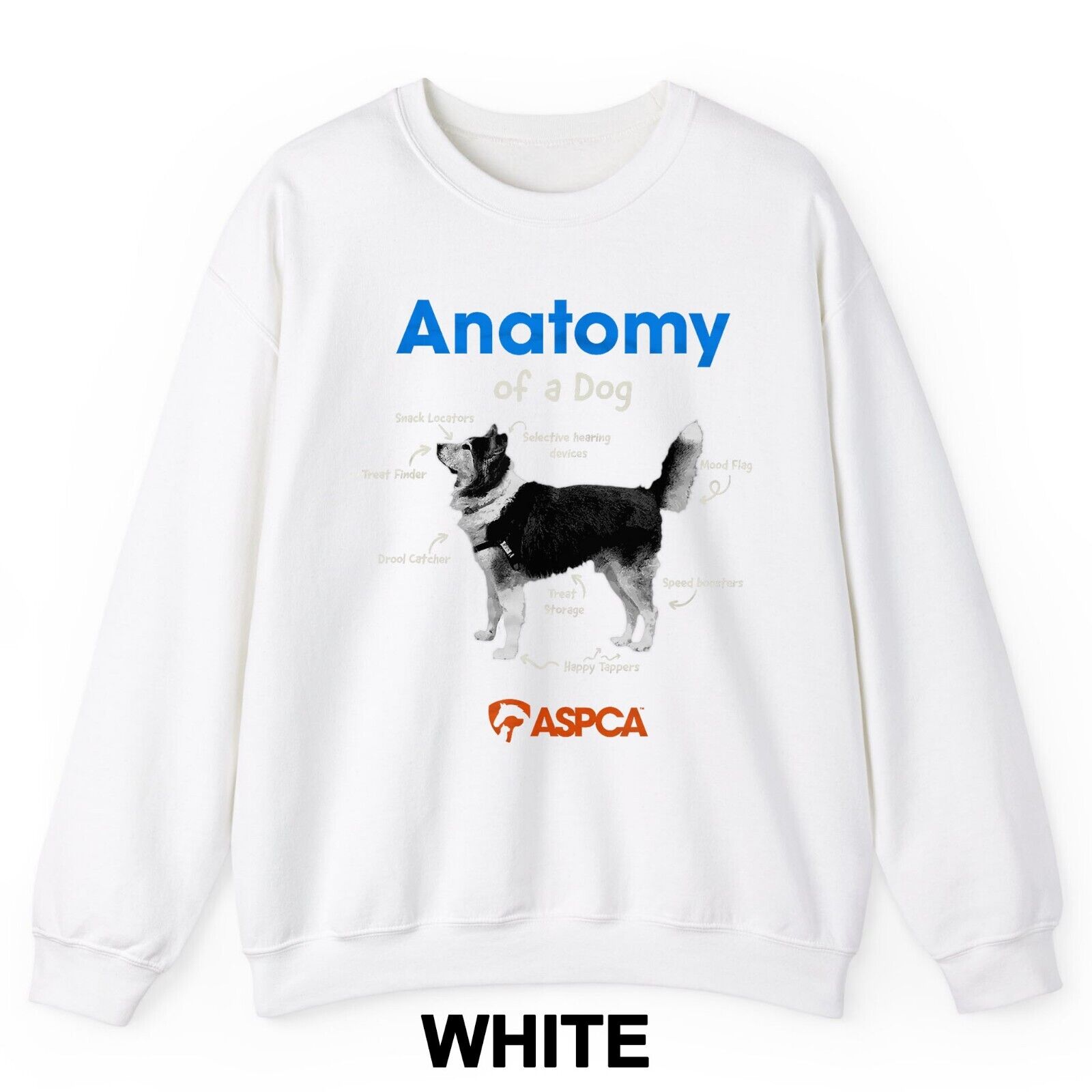 Anatomy of a Dog Crewneck Sweatshirt