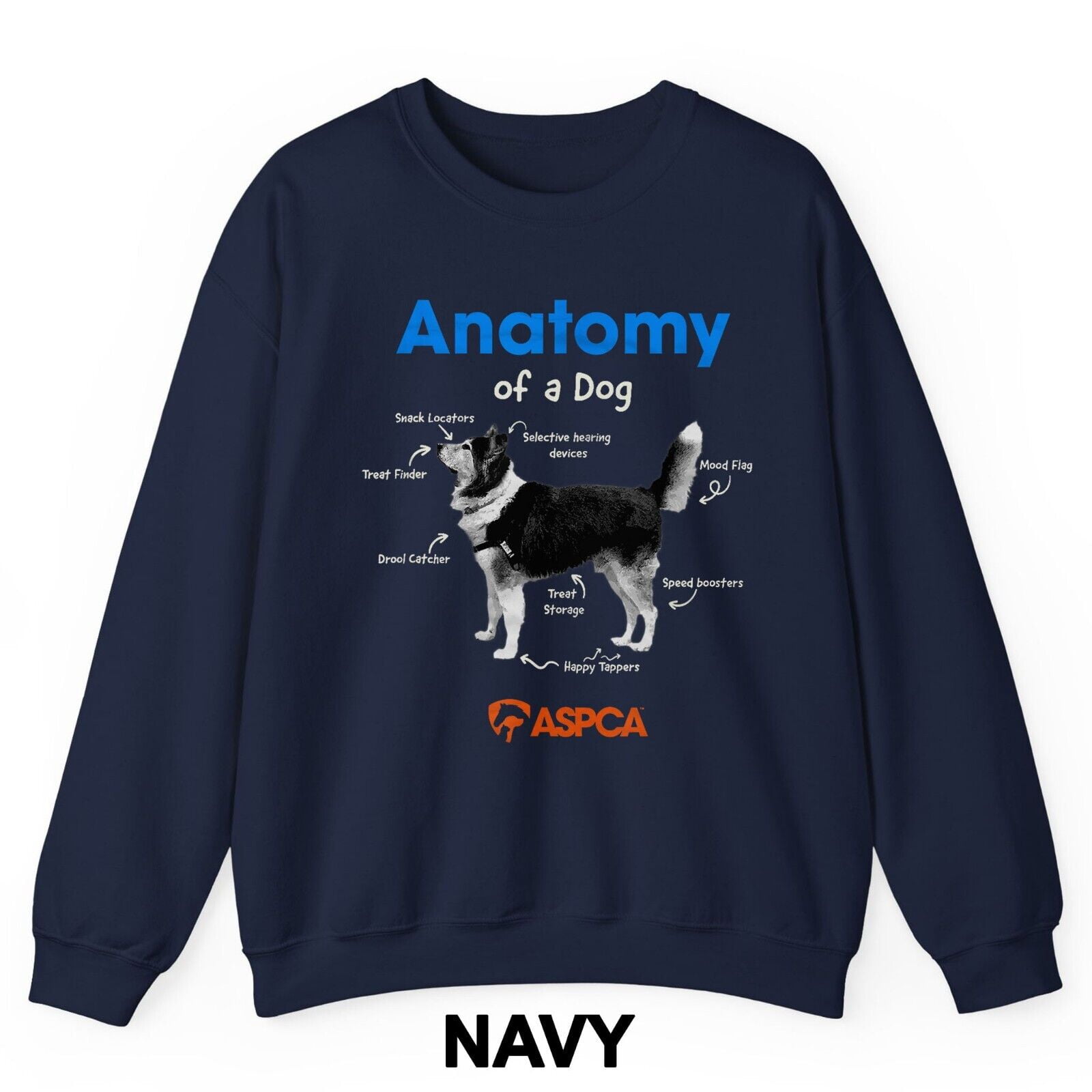 Anatomy of a Dog Crewneck Sweatshirt