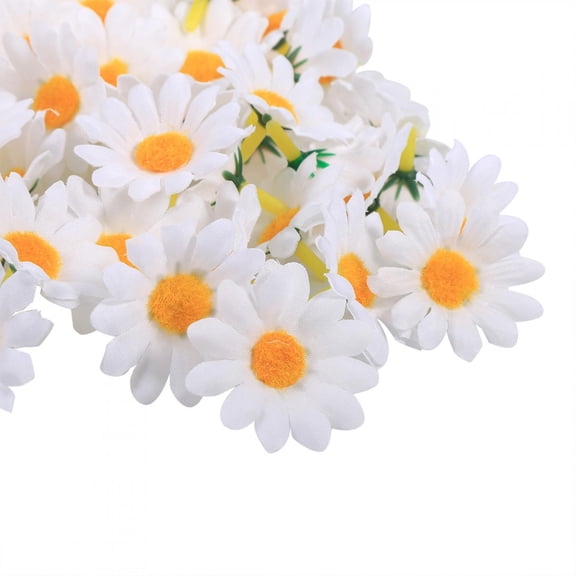 Anauto 11 Colors 100PCS Artificial Gerbera Daisy Fabric Flower Head Wedding Party DIY Decoration Craft, Artificial Daisy Flower Heads, Gerbera Flower Heads