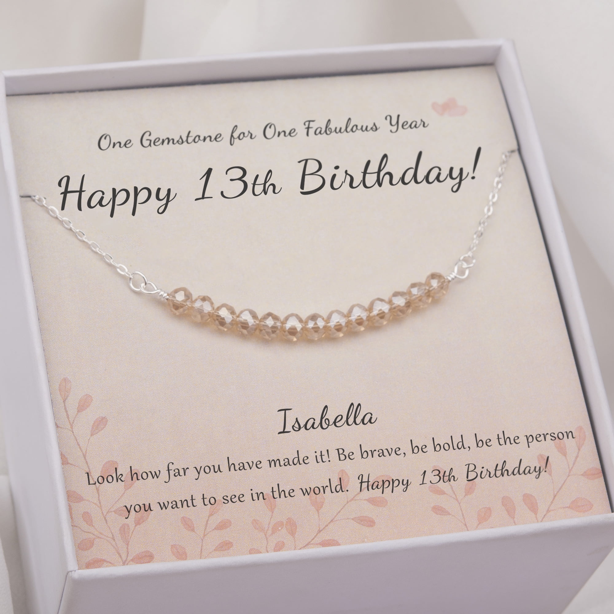 13th Birthday Girl Official Teenager, 13th Birthday Gift, Thirteenth  Birthday Necklace, Gift for 13 Year Old Girl Gifts, Teen Birthday Gift 