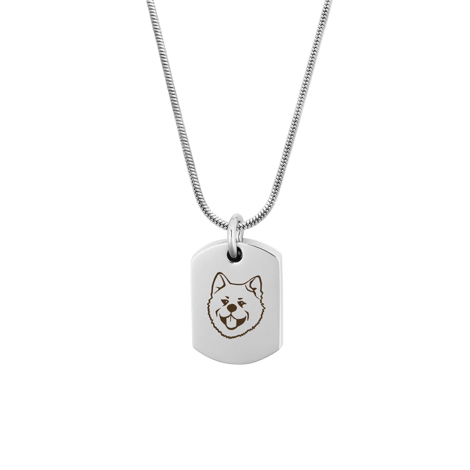 Anavia Akita Inu Dog Tag Memorial Necklace for Ashes, Pet Urn Necklace, Ashes Necklace, Cremation Necklace, Cremation Jewelry, Keepsake Ashes, Pet Memorial Jewelry, With Funnel Kit