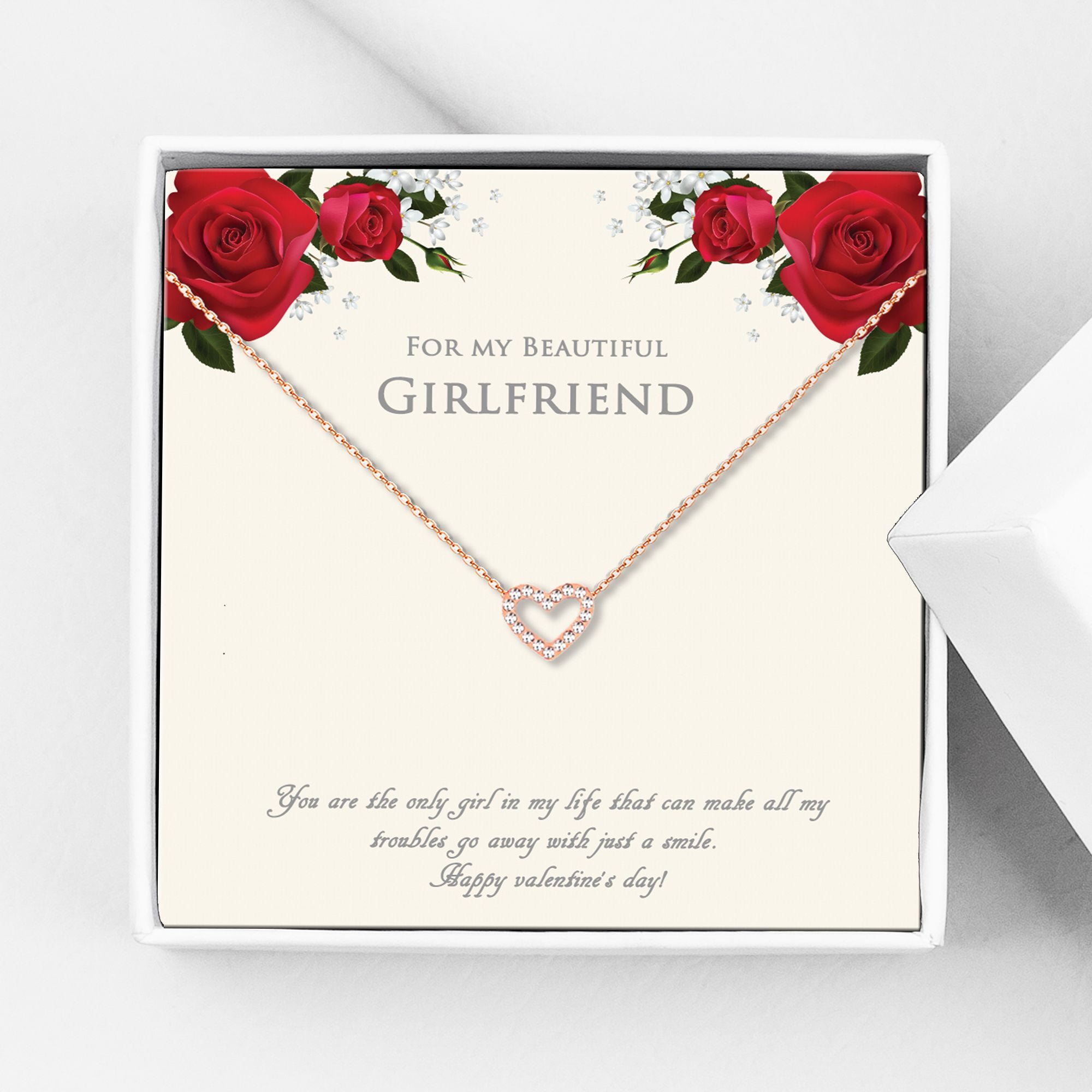 Girlfriend Anniversary Gift, Romantic Gifts for Girlfriends, Personalised  Girlfriend Gift, Add Names or Your Own Message. 