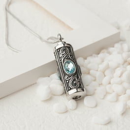 Necklace for Men Cremation Urn Jewelry Religious Jewelry Mantra Prayer Walmart