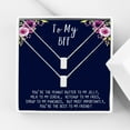 thumbnail image 1 of Anavia Best Friend Necklace, Friendship Jewelry, Best Friend Gifts, Gift for Friend, Birthday Gift, Christmas Gift for Her, Two Cube Necklaces with Wish Card -[Silver Charms], 1 of 6