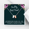 thumbnail image 1 of Anavia Best Friend Necklace, Friendship Necklace, Jewelry Gift, Gift for Friend, Birthday Gift, Christmas Gift for Her, Double Cubes Pendant Necklace with Wish Card -[1 Silver & 1 Rose Gold], 1 of 7