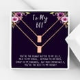 thumbnail image 1 of Anavia Best Friend Necklace, Friendship Jewelry, Best Friend Gifts, Gift for Friend, Birthday Gift, Christmas Gift for Her, Two Cube Necklaces with Wish Card -[Rose Gold Charms], 1 of 6