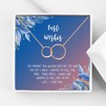 thumbnail image 1 of Anavia Best Wishes Gift Card High Quality Stainless Steel Fashion Necklace for Her, Girlfriend Gift, Wife Gift, Gift for Fiancee-[Rose Gold Infinity Double Ring,Blue-Orange Gift Card], 1 of 1